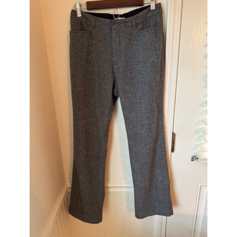 Gap Factory Gray Wool Blend Stretch Dress Pants Trousers 10 Straight Leg Office
